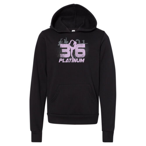 D16 - Bella 3719Y Youth Fleece Hooded Sweatshirt Thumbnail