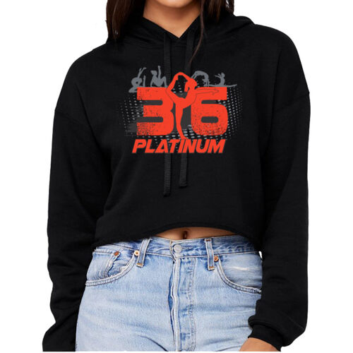 D16B - Bella B7502 Ladies' Cropped Fleece Hoodie - Bella B7502 Ladies' Cropped Fleece Hoodie Thumbnail