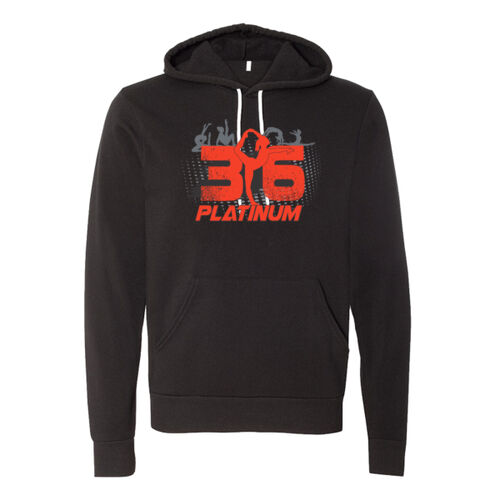 D16B - Bella 3719 Unisex Poly/Cotton Hooded Pullover Sweatshirt Thumbnail