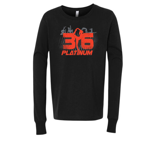 D16B - Bella 3501Y Youth Long Sleeve Jersey Tee Thumbnail