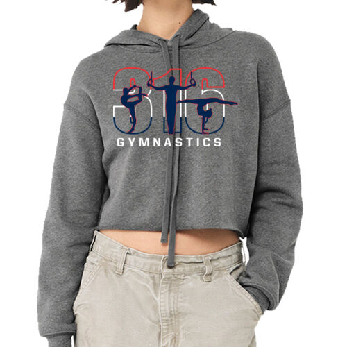 D17 - Bella B7502 Ladies' Cropped Fleece Hoodie Thumbnail
